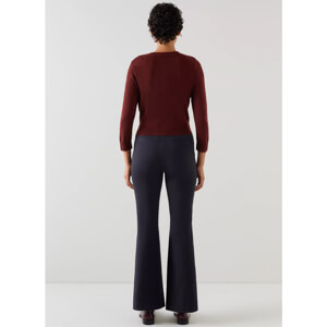 LK Bennett Susie Cotton Blend Flared Trousers